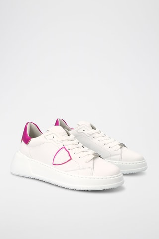 Baskets en cuir Tres Temple - Blanc