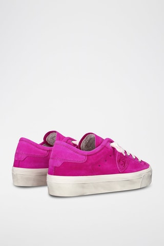 Baskets en cuir Paris Haute Low - Fuchsia