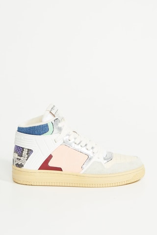 Hoge Kalfsleren Sneakers La Grande - Wit