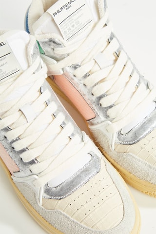 Hoge Kalfsleren Sneakers La Grande - Wit