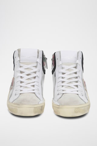 Hoge Leren Sneakers - Wit