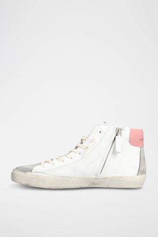 Hoge Leren Sneakers - Wit