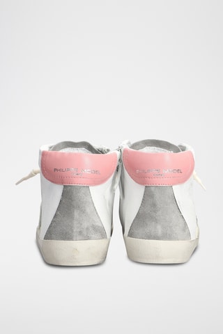 Hoge Leren Sneakers - Wit