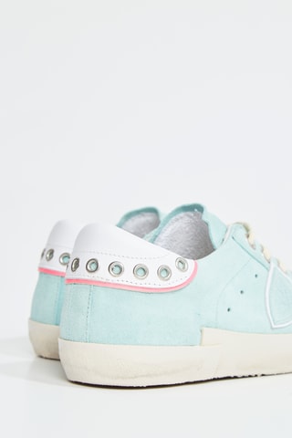 Baskets en cuir Gipsy Daim - Bleu clair