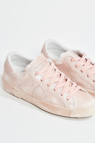 Baskets tie and dye en cuir Immerge' - Rose