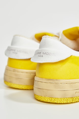 Baskets en cuir Recycle' Mixage - Blanc