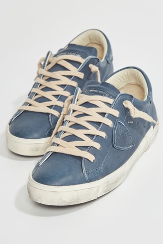 Baskets en cuir Doux - Bleu