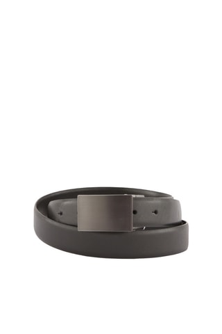 Cinturón de piel - Negro