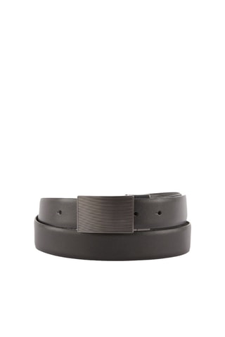 Cinturón de piel - Negro