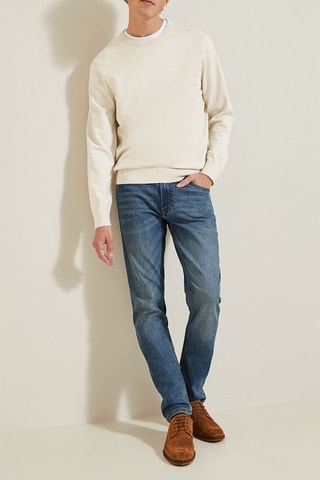 Jersey de algodón orgánico - Beige claro