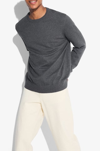 Jersey de algodón orgánico - Gris oscuro