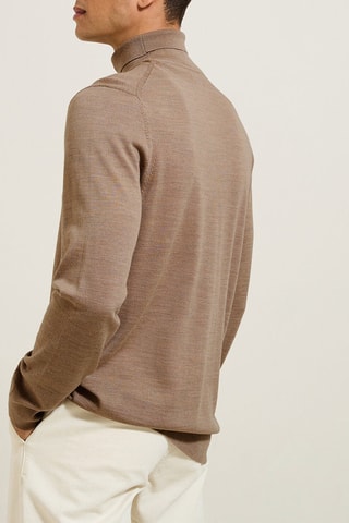 Jersey de lana merino - Beige