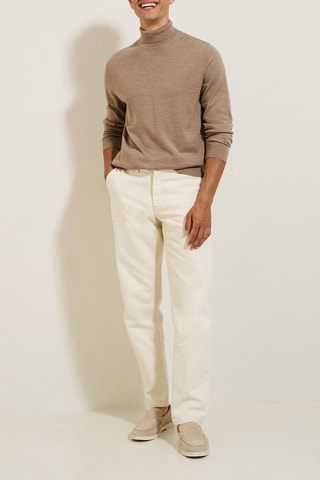 Jersey de lana merino - Beige