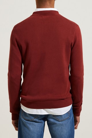 Jersey de algodón orgánico - Burdeos