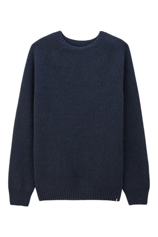 Camisola em lã e caxemira - Azul-marinho