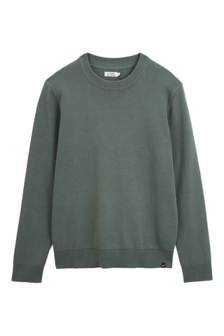 Camisola em algodão biológico - Verde-claro