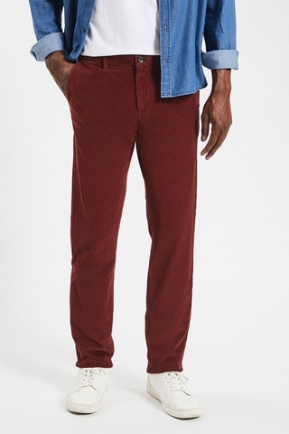 Pantalón chino slim fit - Burdeos