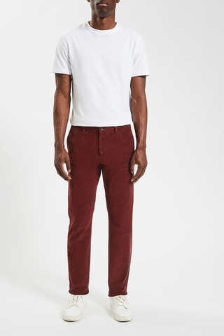 Pantalón chino slim fit - Burdeos
