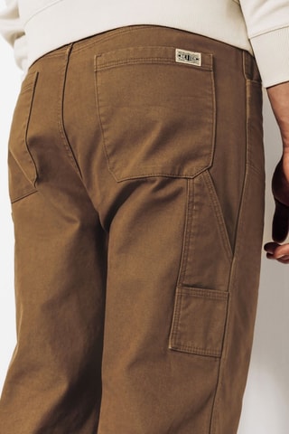 Pantalón ancho - Beige