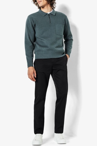 Pantalón regular fit - Negro