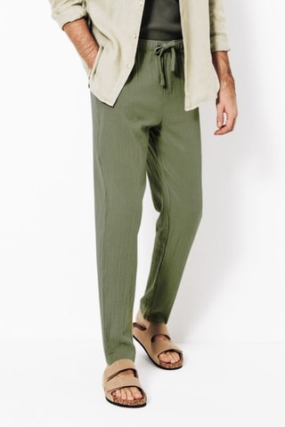 Pantalón relaxed fit - Caqui