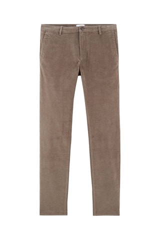 Pantalón slim fit de pana - Gris oscuro