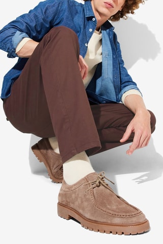 Pantalón chino regular fit - Burdeos