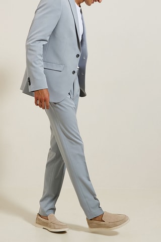 Pantalón de traje slim fit - Celeste