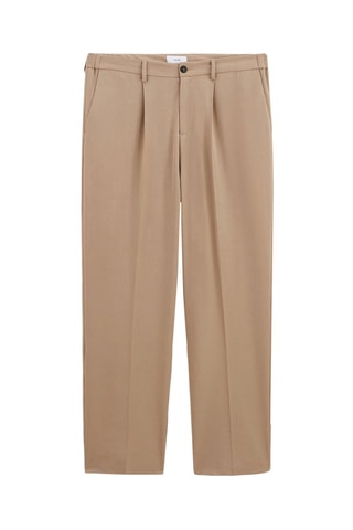 Pantalón ancho - Beige