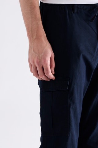 Pantalón cargo recto - Azul