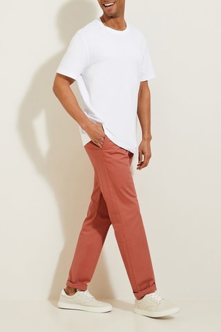 Pantalón chino regular fit - Naranja
