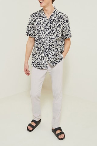 Pantalón slim - Beige