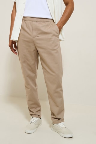 Pantalón jogger loose - Beige