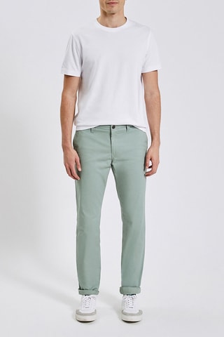 Pantalón chino slim fit - Verde agua 