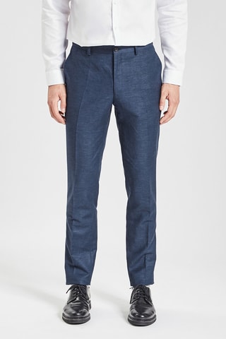 Pantalón de traje de lino - Azul