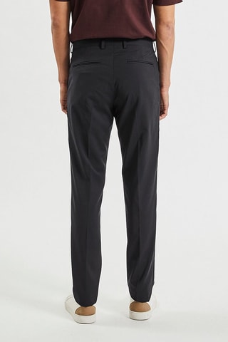 Pantalón slim fit de lana - Negro