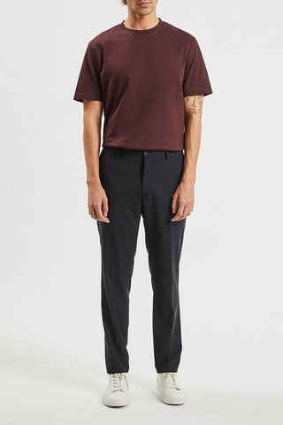 Pantalón slim fit de lana - Negro