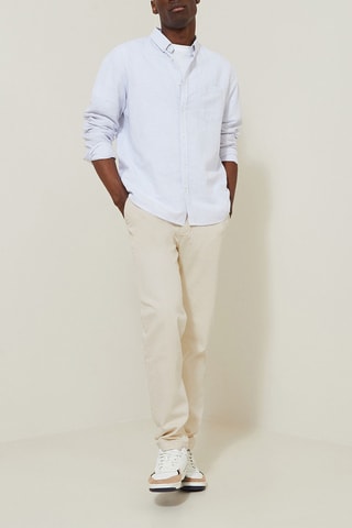Vaquero chino relaxed fit - Blanco
