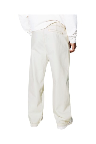 Calças de ganga loose - Branco