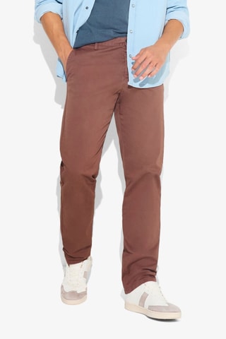 Vaquero regular fit de algodón orgánico - Burdeos