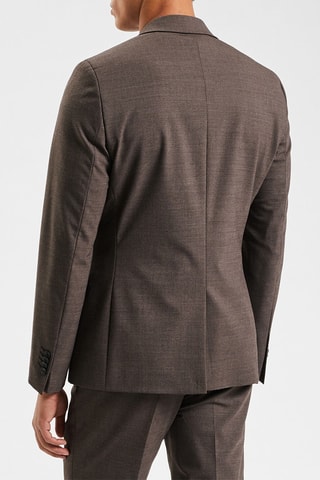 Chaqueta de traje slim fit - Marrón