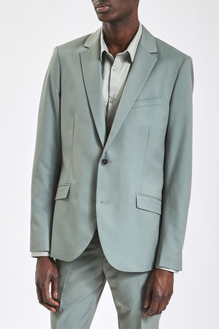 Chaqueta slim fit - Verde claro