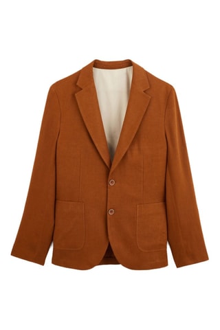 Chaqueta de lino - Camel