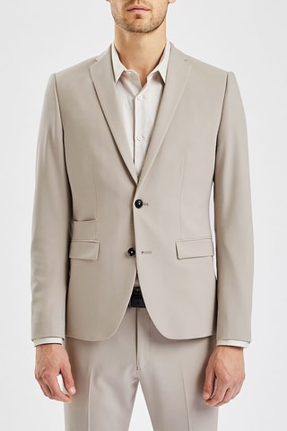 Chaqueta slim fit - Beige