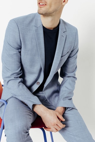 Chaqueta de traje - Celeste