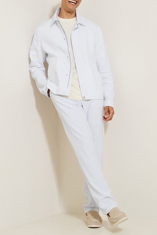 Chaqueta de lino - Blanco