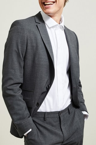 Chaqueta de traje slim fit - Antracita