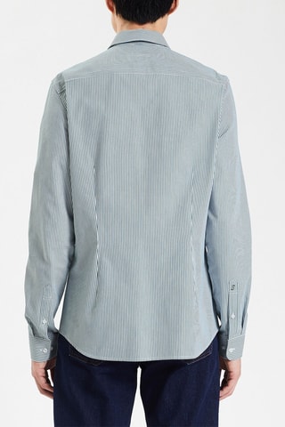 Camisa slim fit - Verde claro