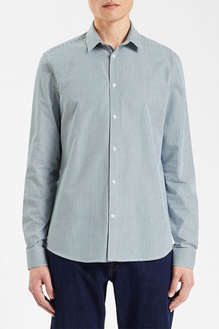 Camisa slim fit - Verde claro