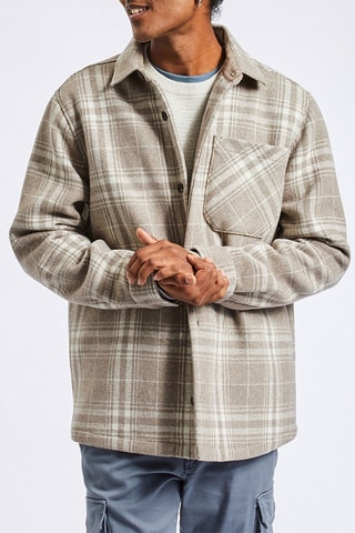 Sobrecamisa regular fit - Beige